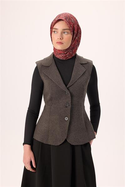 İnce Pamuk Soft Eşarp Bordo-Krem Desenli Kaymaz Dokulu Tok Duruşlu 90x90