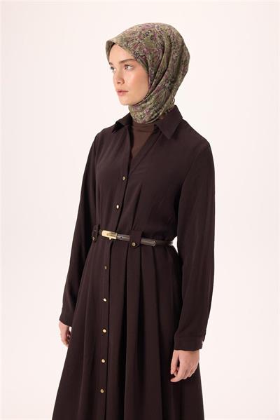 İnce Pamuk Soft Eşarp Yeşil-Mor Desenli Kaymaz Dokulu Tok Duruşlu 90x90