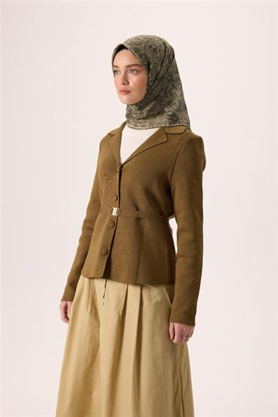 İnce Pamuk Soft Eşarp Yeşil-Koyu Yeşil Desenli Kaymaz Dokulu Tok Duruşlu 90x90