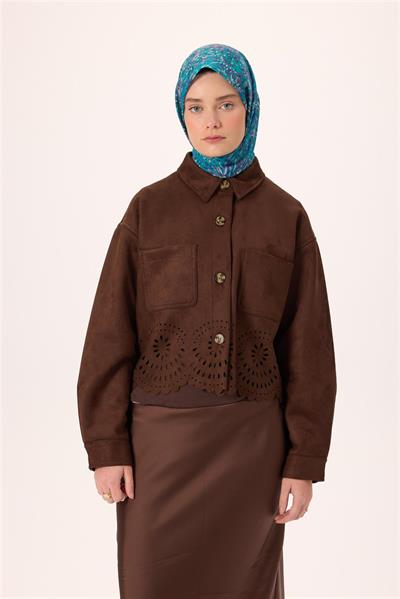 İnce Pamuk Soft Eşarp Eflatun-Gece Mavisi Desenli Kaymaz Dokulu Tok Duruşlu 90x90