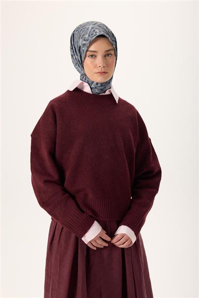 İnce Pamuk Soft Eşarp Gümüş-Gri Füme Desenli Nefes Alan Tok Duruşlu 90x90