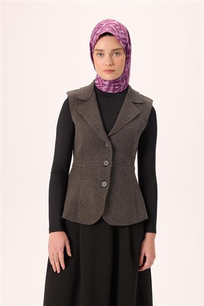 İnce Pamuk Soft Eşarp Lila Eflatun Leylak Desenli Nefes Alan 90x90