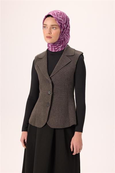 İnce Pamuk Soft Eşarp Lila Eflatun Leylak Desenli Nefes Alan 90x90