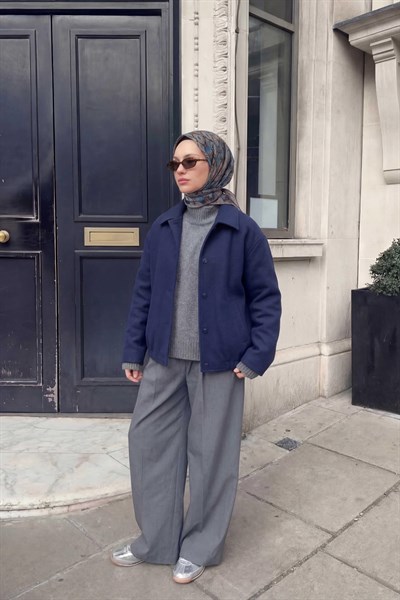 Pamuk Karışımlı Soft Eşarp Baklava Desen Acı Kahve 90x90