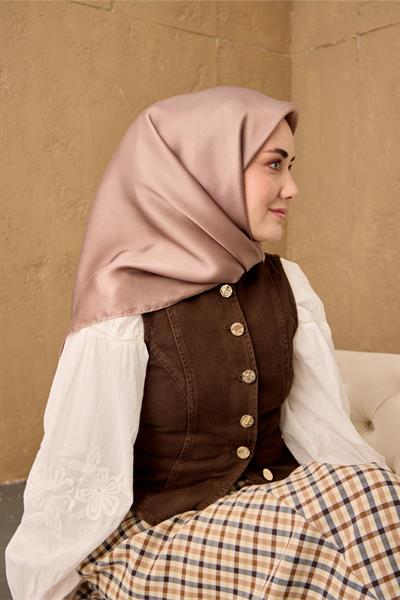 Silk Home Sura İpek Eşarp 11416-S10 Sütlü Kahve