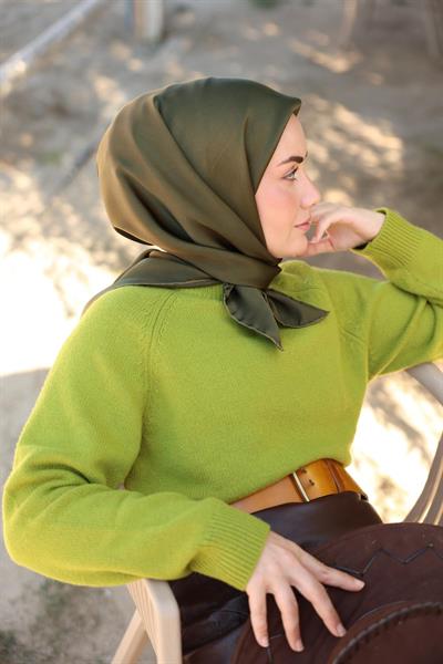 Silk Home Sura İpek Eşarp 11416-S13 Kına Yeşili