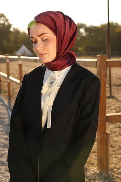 Silk Home Sura İpek Eşarp 11416-S15 Bordo