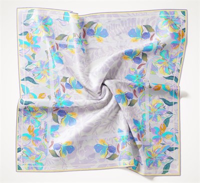 Twill İpek Eşarp Evreka Lila 90x90