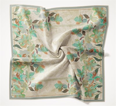 Twill İpek Eşarp Evreka Pastel Yeşil 90x90