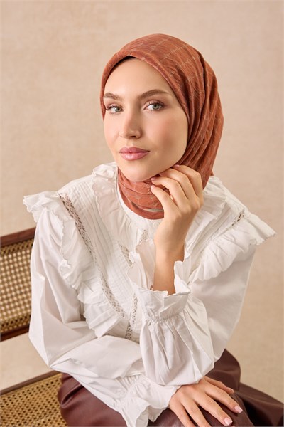 Silkhome Olinda Eşarp Koyu Turuncu