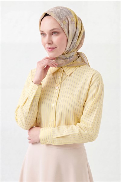 Soft Eşarp Authentic Sarı
