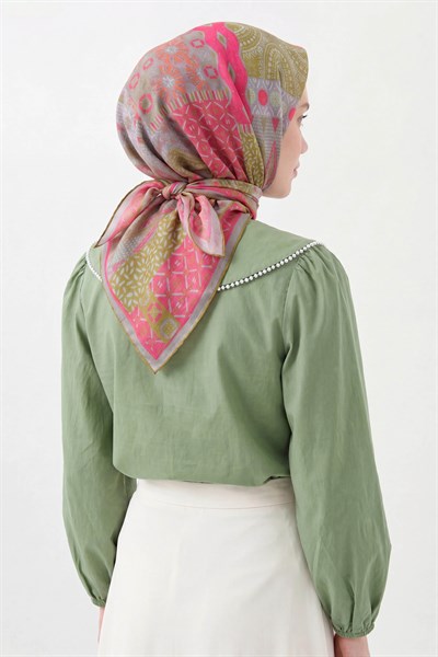 Soft Eşarp Authentic Şeker Pembesi