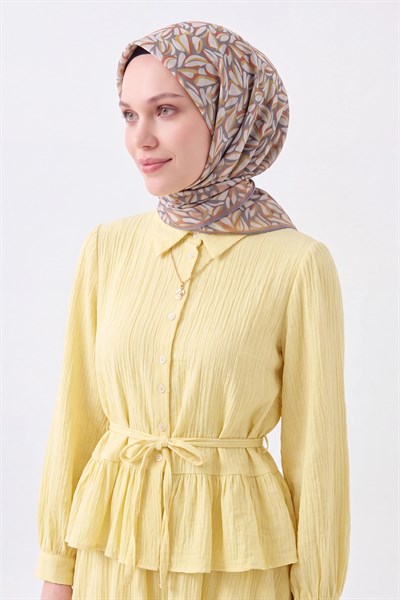 Soft Eşarp Çakıl Taşı Gri