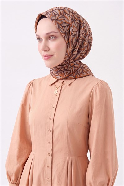 Soft Eşarp Çakıl Taşı Kahverengi