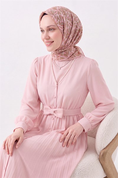 Soft Eşarp Çakıl Taşı Pembe