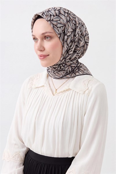 Soft Eşarp Çakıl Taşı Siyah