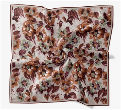Soft Eşarp Fleur Bordo