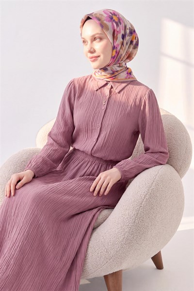 Soft Eşarp Fleur Sütlü Kahve