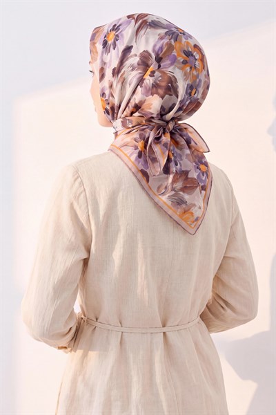 Soft Eşarp Fleur Taba