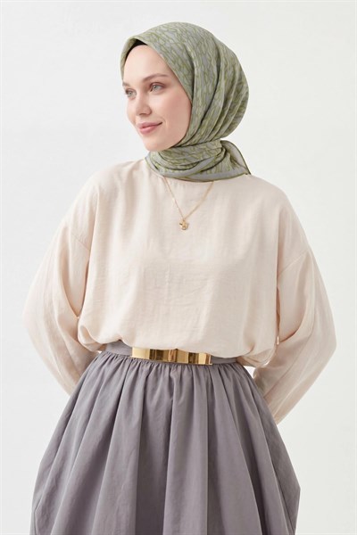 Soft Eşarp Flow Yeşil
