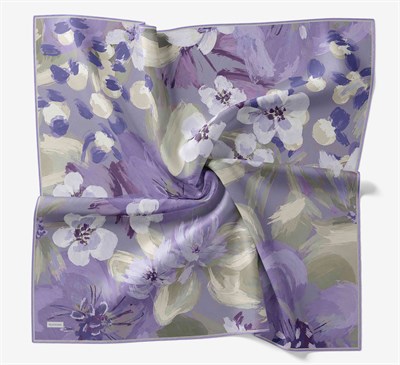 Soft Eşarp Flower Eflatun