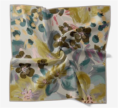 Soft Eşarp Flower Hardal