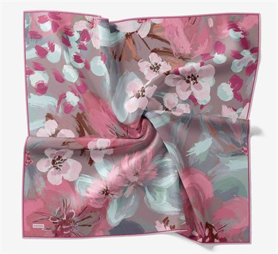 Soft Eşarp Flower Pembe