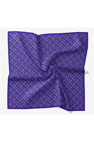 Soft Eşarp Garden Morcivert 90x90