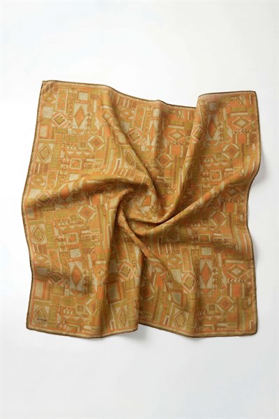 Soft Eşarp Geometrik Desen Asit 90x90