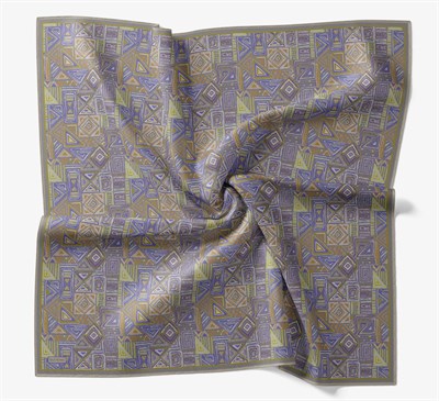 Soft Eşarp Geometrik Gri