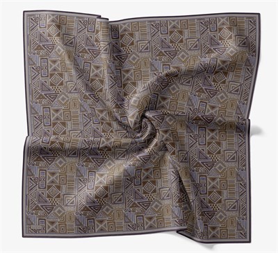Soft Eşarp Geometrik Gri