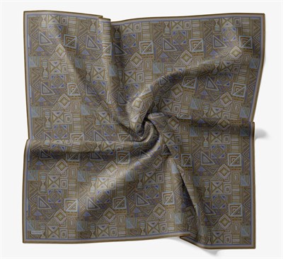 Soft Eşarp Geometrik Hardal
