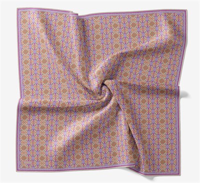 Soft Eşarp Minimal Motif Fuşya
