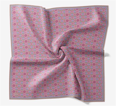 Soft Eşarp Minimal Motif Pembe