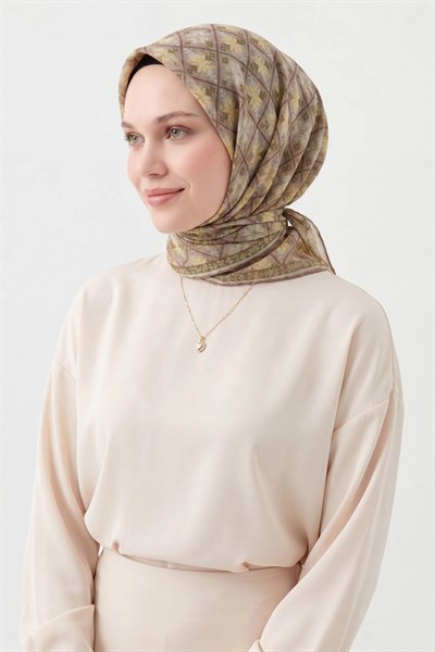 Soft Eşarp Minimal Motif Vizon