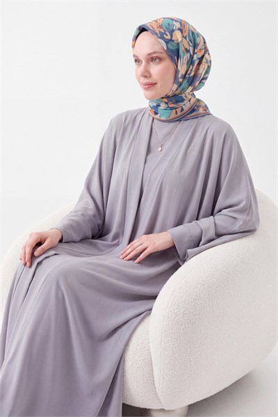 Soft Eşarp Painterly Floral İndigo