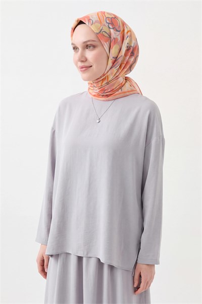 Soft Eşarp Painterly Floral Yavruağzı
