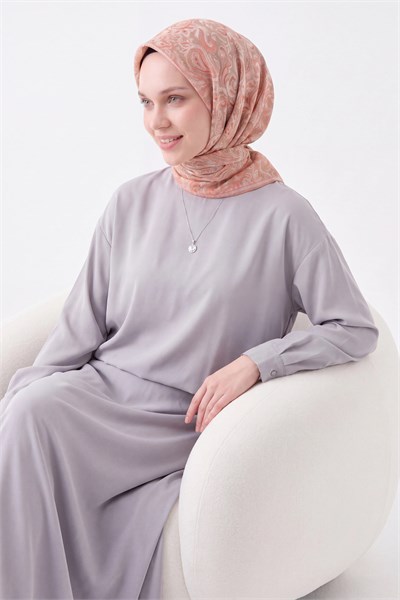 Soft Eşarp Paisley Açık Vizon