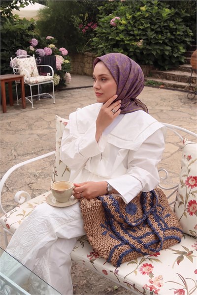 Soft Eşarp Petra Mor