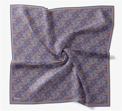 Soft Eşarp Pixel Ethnic Eflatun
