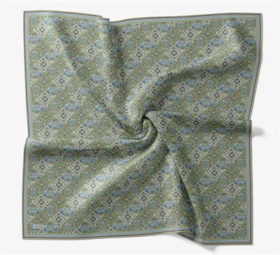 Soft Eşarp Pixel Ethnic Mint Yeşili