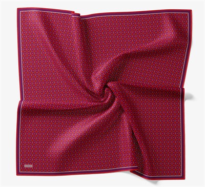 Soft Eşarp Retro Geometrik Turuncu