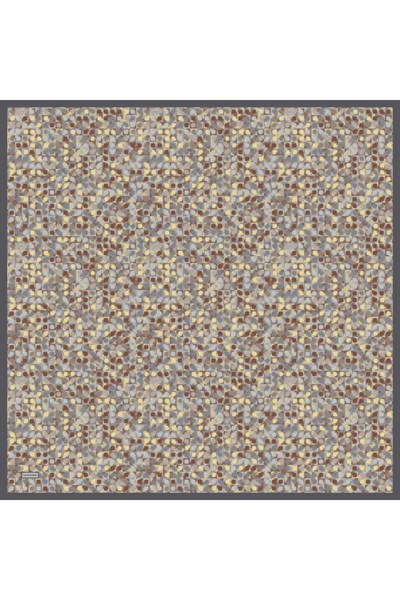 Soft Eşarp Retro Mozaik Bebe Mavi 90x90