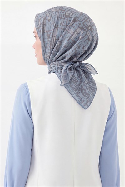Soft Eşarp Soyut Bebe Mavi