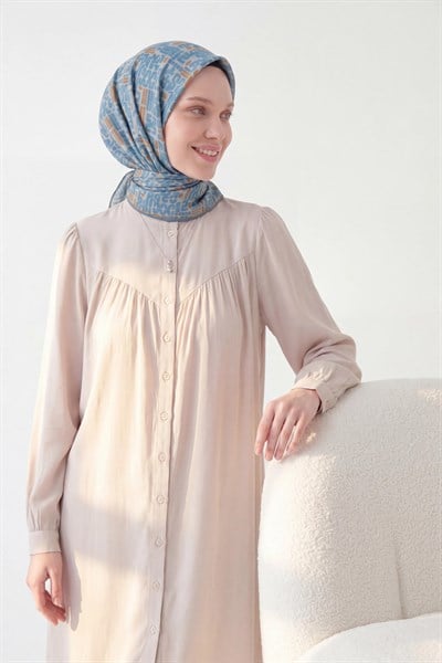 Soft Eşarp Soyut Mavi