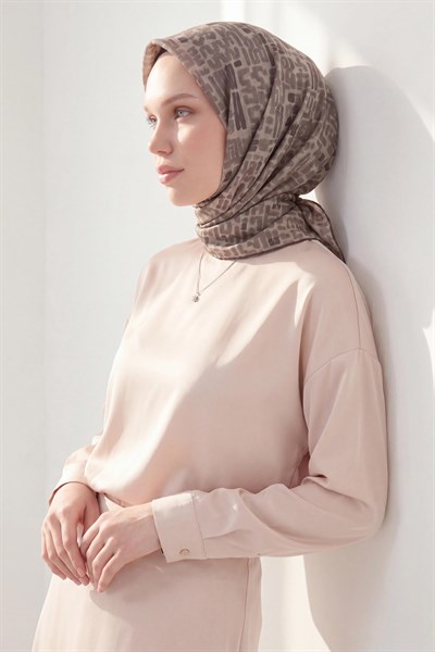 Soft Eşarp Soyut Taş