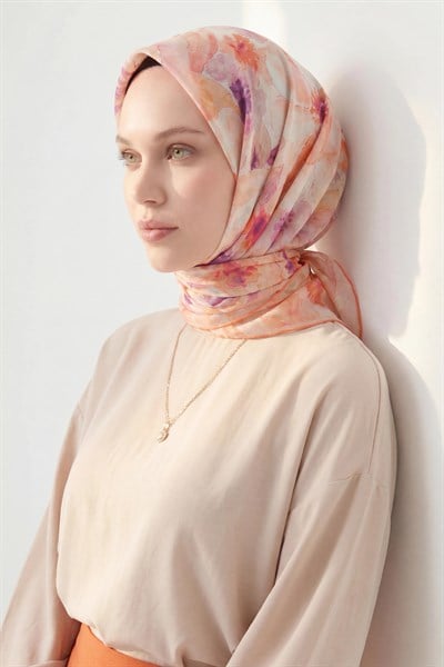 Soft Eşarp Suluboya Tozpembe 90x90
