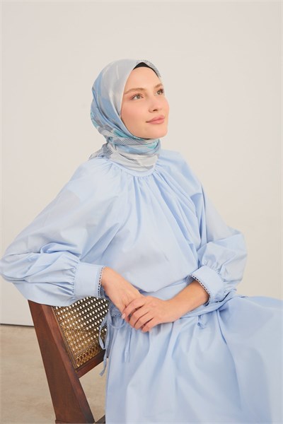 Soft Eşarp Urban Patch Bebe Mavisi