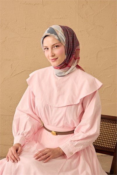 Soft Eşarp Urban Patch Koyu Pembe