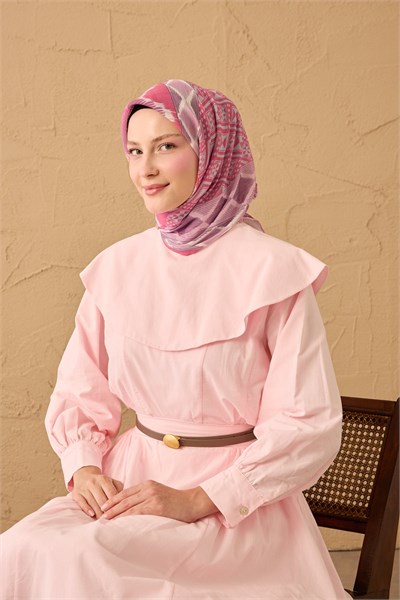 Soft Eşarp Urban Patch Pembe